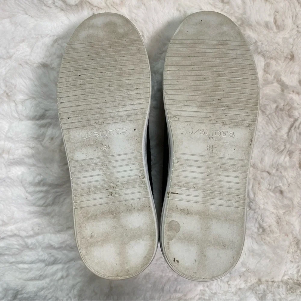 J/Slides Alara Platform Sneaker Size 6.5 Chunky Metallic Snakeskin Print Pull-On